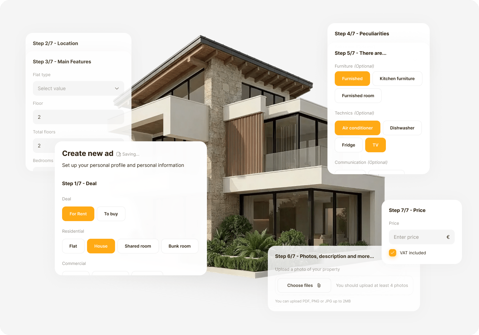 Post rental or sale listings on RERA platform